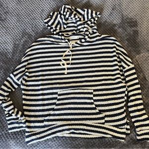 Abercrombie striped sweater hoodie